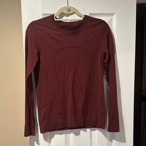 lululemon athletica Burgundy Long Sleeve Top